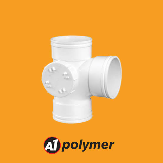 A1 SWR uPVC সাইট ডোর টি Tee 110mm ৪ ইঞ্চি টি