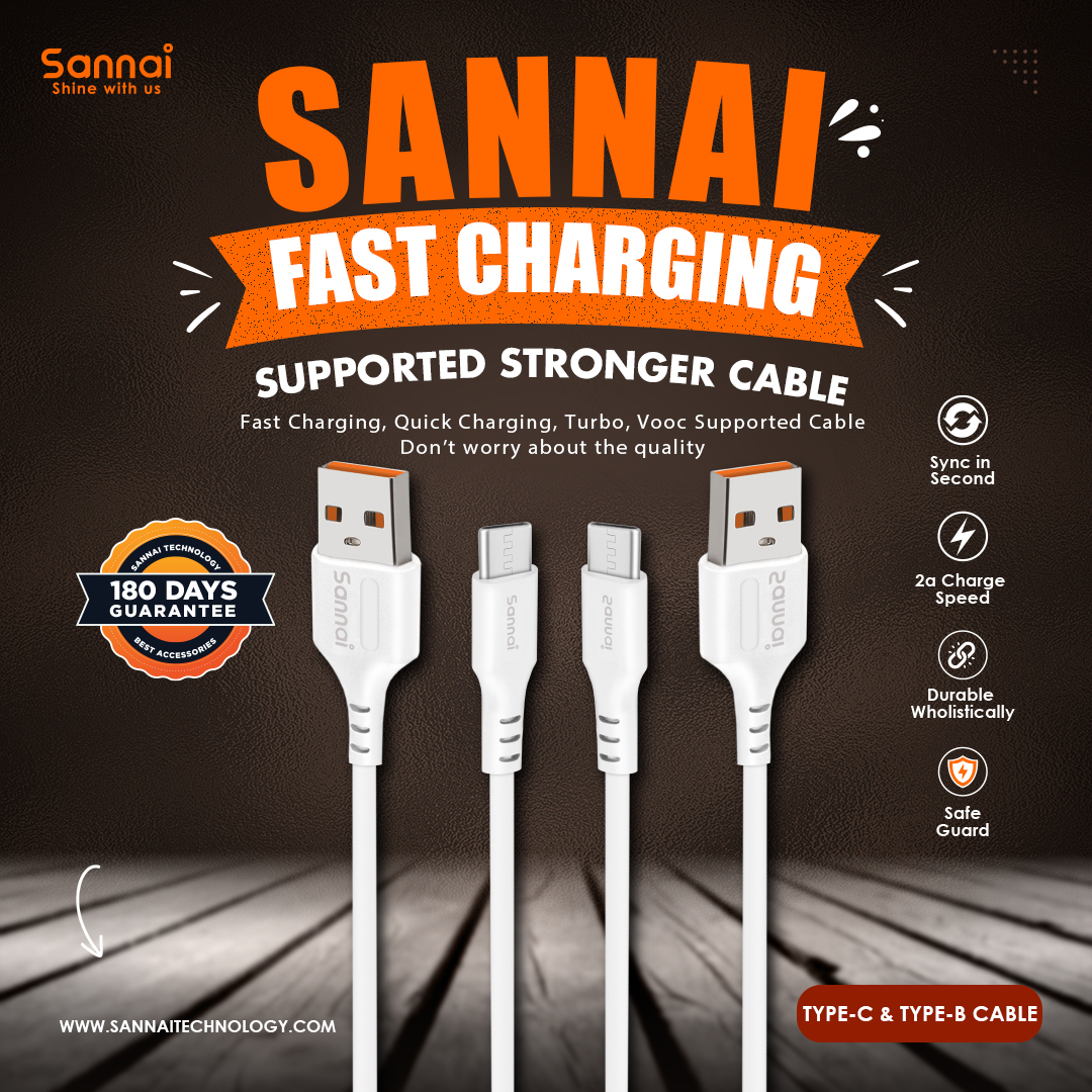 Sannai SC-03 Type-C 18W কেবল