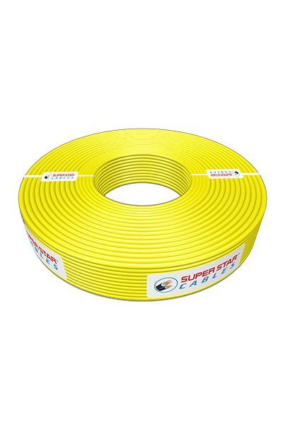 SUPER STAR CABLES BYA 1x1.0 RM (3w) হলুদ